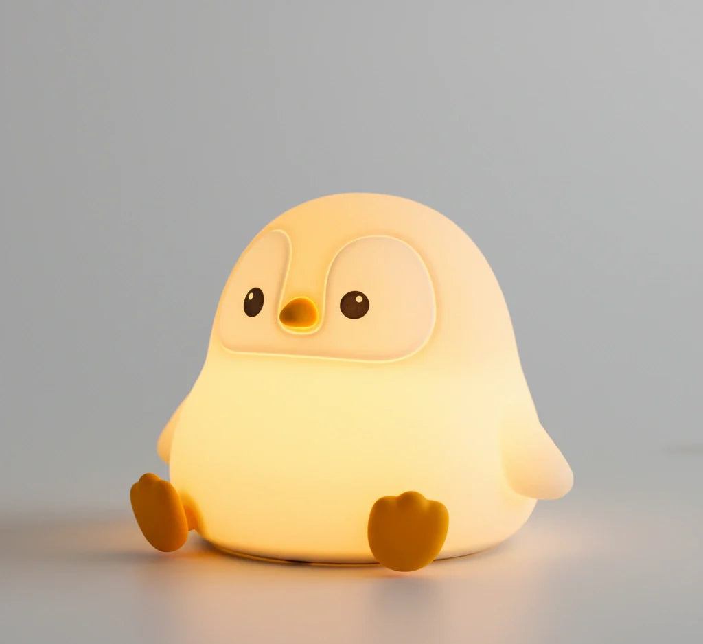 Veilleuse Pingouin en Silicone Rechargeable
