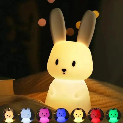 Grande Veilleuse Lapin En Silicone