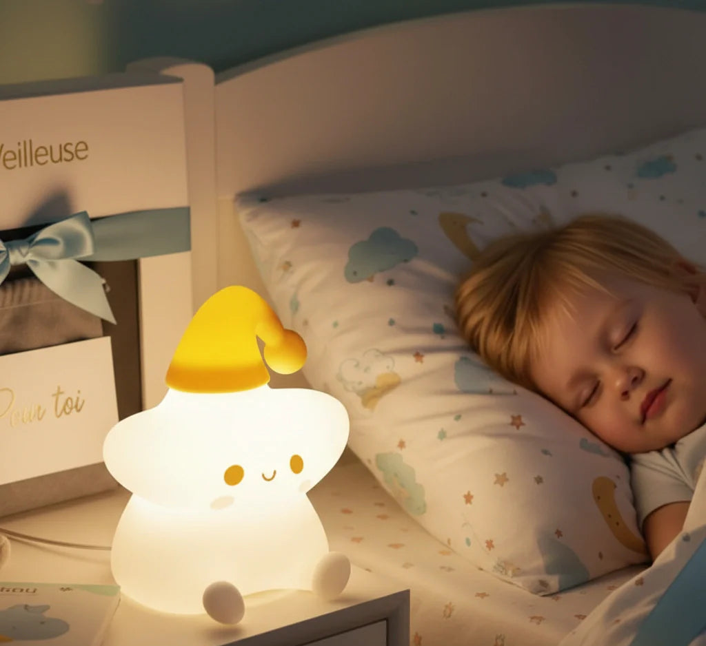 Veilleuse Étoile 7 Couleurs Rechargeable Pour Bébé